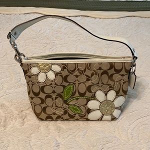 Coach flower shoulder bag